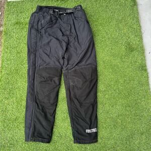 First Gear Racing Motorcycle Motocross Pants Mens Size 34 Hypertex Padded Black‎